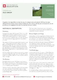 Old Sarum History Activities Images