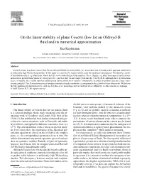 On the Linear Stability of Plane Couette Flow for an Oldroyd-B Fluid and Its