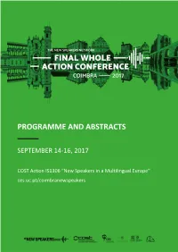 Programme and Abstracts