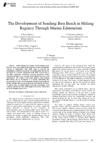 The Development of Sendang Biru Beach in Malang Regency Through