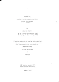 A Study of the Non-Finite Forms of the Verb in the Gawaine-Poet.