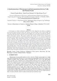 A Synchronization of Measurement and Instrumentation Between Vedic and Modern Period