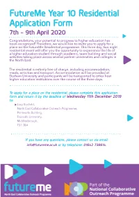 Application Form 7Th - 9Th April 2020