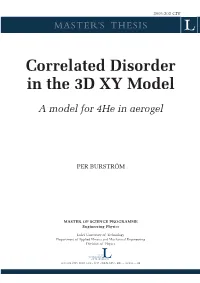 Correlated Disorder in the 3D XY Model