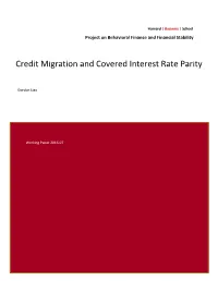 Credit Migration and Covered Interest Rate Parity (Pdf)