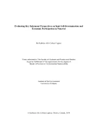 Evaluating Key Informant Perspectives on Inuit Self-Determination and Economic Participation in Nunavut