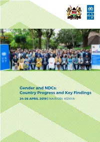 Gender and Ndcs: Country Progress and Key Findings