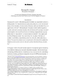 Howard H. Chiang1 Princeton University