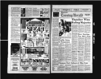Thatcher Wins Ruling Majority