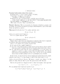 1. Introduction Practical Information About the Course. Problem Classes