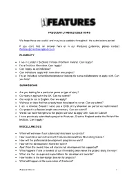 FREQUENTLY ASKED QUESTIONS We Hope These Are Useful and May
