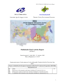 Publishable Final Activity Report Revision 1