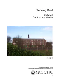 Unity Mill Approved Planning Brief