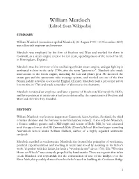 William Murdoch (Edited from Wikipedia)