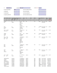 CIN Company Name 30-Aug-2012 First Name Middle Name Last