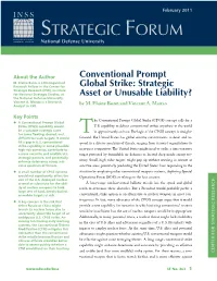 Conventional Prompt Global Strike (CPGS) Concept Calls for a Strike (CPGS) Capability Would U.S