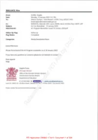 Documents Released Under 200360