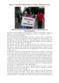 Eritrean Canadians Protest Eritrean Consulate Fundraising Event