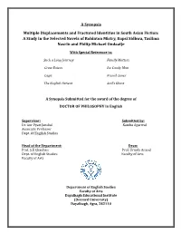 A Synopsis Multiple Displacements and Fractured Identities in South