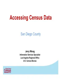 Accessing Census Data