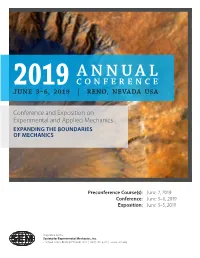 Advanced Program for SEM 2019 Annual Conference