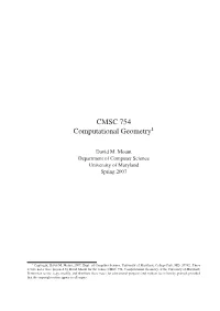 CMSC 754 Computational Geometry1