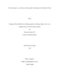 I Non-Binary Speech, Race, and Non-Normative Gender