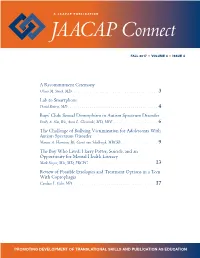 JAACAP Connectfall 2017 • VOLUME 4 • ISSUE 4