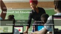 Microsoft 365 Education Education 365 Microsoft Introducing