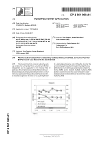 Pharmaceutical Compositions Comprising Hydroxychloroquine (HCQ), Curcumin, Piperine/ Bioperine and Uses Thereof in the Medical Field