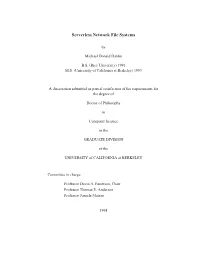 Serverless Network File Systems