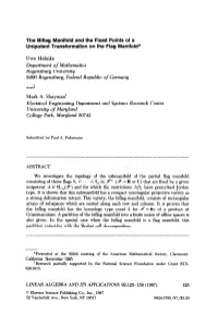 The Biflag Manifold and the Fixed Points of a Unipotent Transformation on the Flag Manifold* Uwe Helmke Department of Mathematic