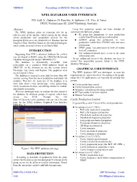 Xfel Database User Interface P.D