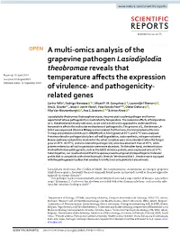 A Multi-Omics Analysis of the Grapevine Pathogen Lasiodiplodia