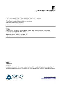 Back to Basics: What Is the E-Journal?