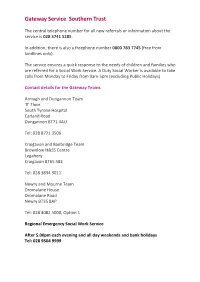Gateway Service Southern Trust