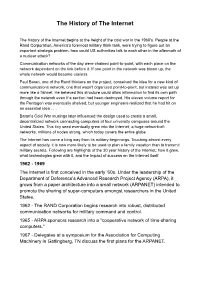 History of the Internet (Pdf)