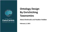Knowledge Organization Systems: Summary Taxonomies Thesauri