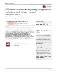 Recent Advances in Understanding and Engineering Polyketide