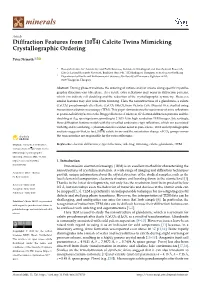 (1014) Calcite Twins Mimicking Crystallographic Ordering