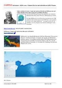 COPPS®Informiert: KDE Neon: Ubuntu-Derivat Mit Aktuellstem KDE Plasma