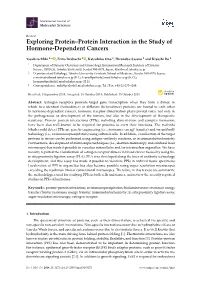 Exploring Protein–Protein Interaction in the Study of Hormone-Dependent Cancers