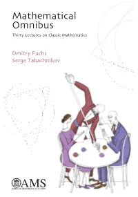 Mathematical Omnibus Thirty Lectures on Classic Mathematics