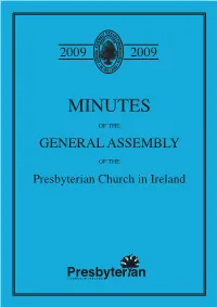 Minutes of the General Assembly 2009