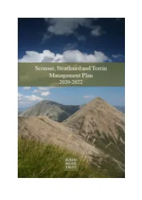 Sconser, Strathaird and Torrin Management Plan 2020-2022