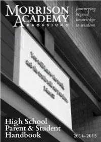 High School Parent & Student Handbook