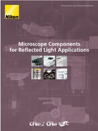Microscope Components for Reflected Light Applications