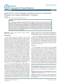 Study the 2013 Flood Damages and Risk Assessment in Kedarnath