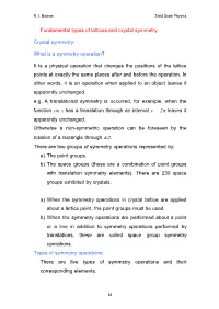 1-Crystal Symmetry and Classification-1.Pdf
