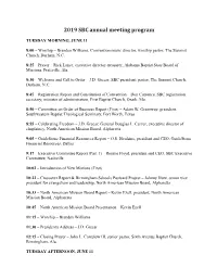 2019 SBC Annual Meeting Program